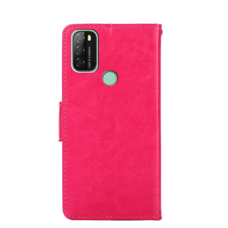 For Blackview A70 Crystal Texture Leather Phone Case(Rose Red) - More Brand by PMC Jewellery | Online Shopping South Africa | PMC Jewellery | Buy Now Pay Later Mobicred