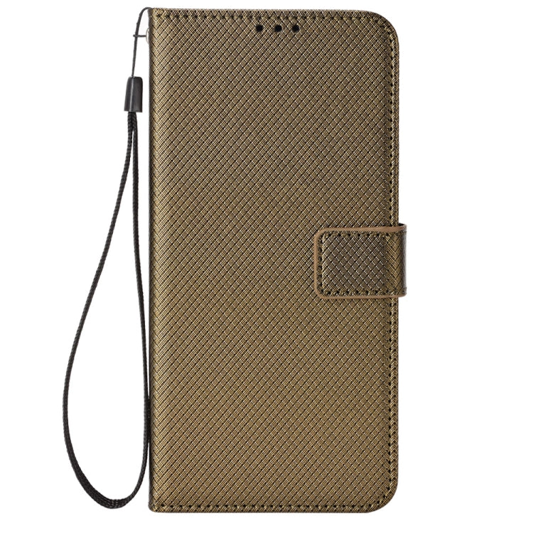 For Doogee S59 / S59 Pro Diamond Texture Leather Phone Case(Brown) - Doogee Cases by PMC Jewellery | Online Shopping South Africa | PMC Jewellery | Buy Now Pay Later Mobicred