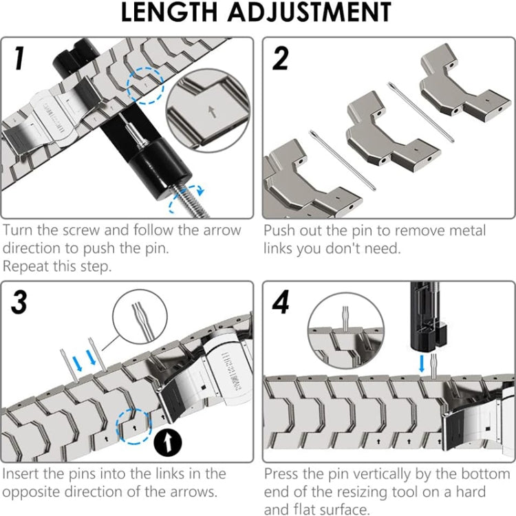 Steel Watch Band For Apple Watch Ultra 49mm&Watch Ultra 2 49mm / Series 9&8&7 45mm / SE 3&SE 2&6&SE&5&4 44mm / 3&2&1 42mm(Titanium) - Watch Bands by PMC Jewellery | Online Shopping South Africa | PMC Jewellery