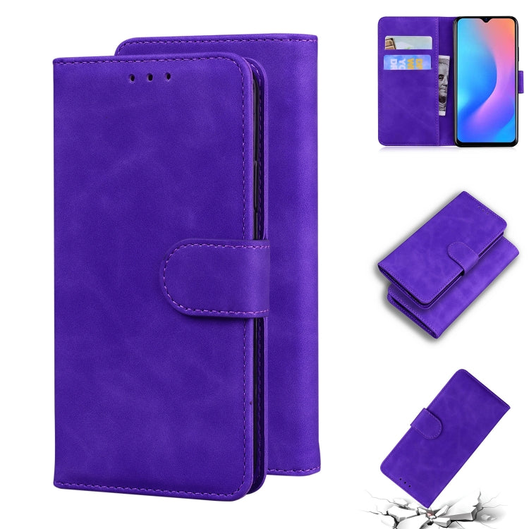 For Blackview A60 Pro Skin Feel Pure Color Flip Leather Phone Case(Purple) - More Brand by PMC Jewellery | Online Shopping South Africa | PMC Jewellery | Buy Now Pay Later Mobicred