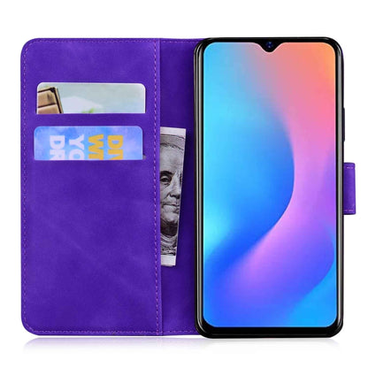 For Blackview A60 Pro Skin Feel Pure Color Flip Leather Phone Case(Purple) - More Brand by PMC Jewellery | Online Shopping South Africa | PMC Jewellery | Buy Now Pay Later Mobicred