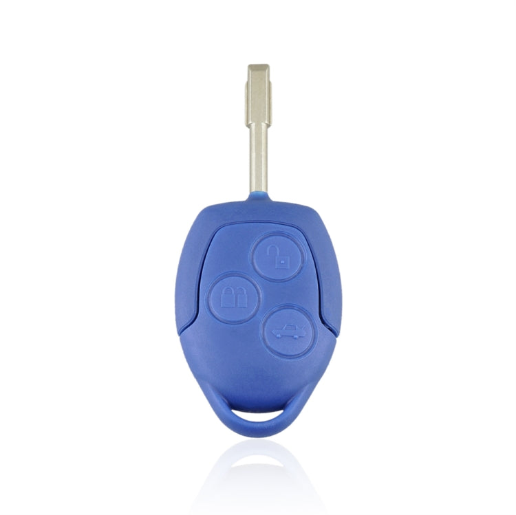 A153 Straight Car Key Shell Round Embryo Metal Embryo Length 35mm for Ford Transit 3-button - Car Key Cases by PMC Jewellery | Online Shopping South Africa | PMC Jewellery