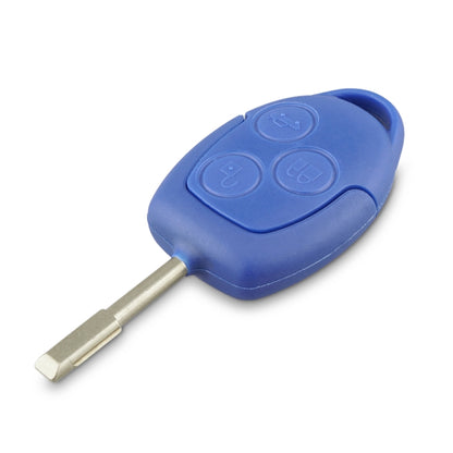 A153 Straight Car Key Shell Round Embryo Metal Embryo Length 35mm for Ford Transit 3-button - Car Key Cases by PMC Jewellery | Online Shopping South Africa | PMC Jewellery