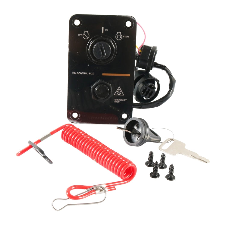 Outboard / Yacht Single Engine Key Switch Panel Kit for Yamaha 704-82570-08-00 - Marine Accessories & Parts by PMC Jewellery | Online Shopping South Africa | PMC Jewellery | Buy Now Pay Later Mobicred