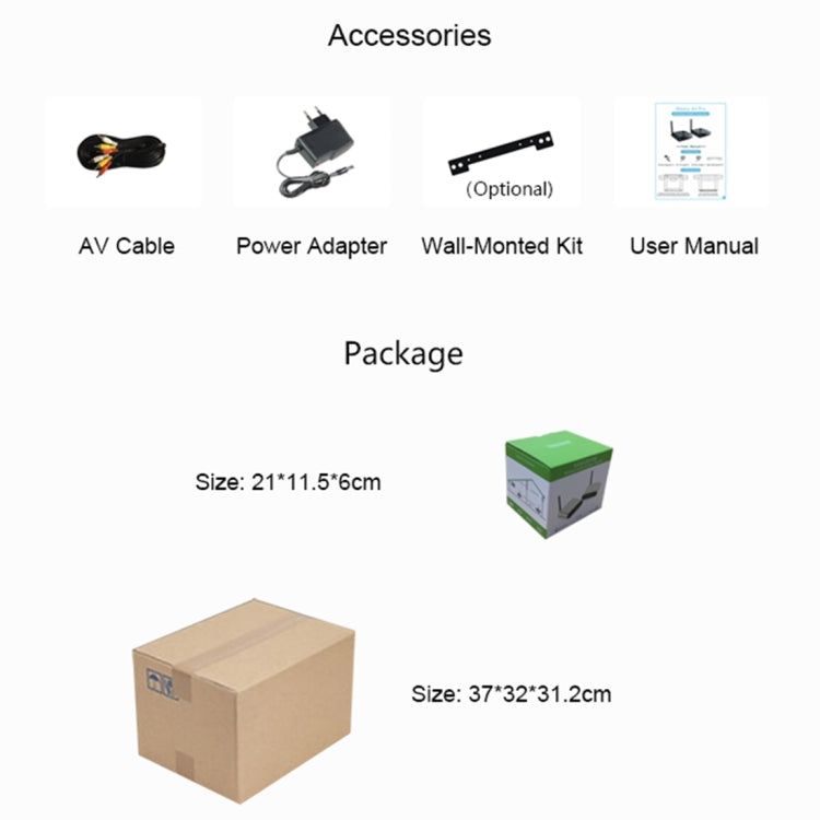 Measy AV530-2 5.8GHz Wireless Audio / Video Transmitter + 2 Receiver, Transmission Distance: 300m, UK Plug - Set Top Box & Accessories by Measy | Online Shopping South Africa | PMC Jewellery | Buy Now Pay Later Mobicred