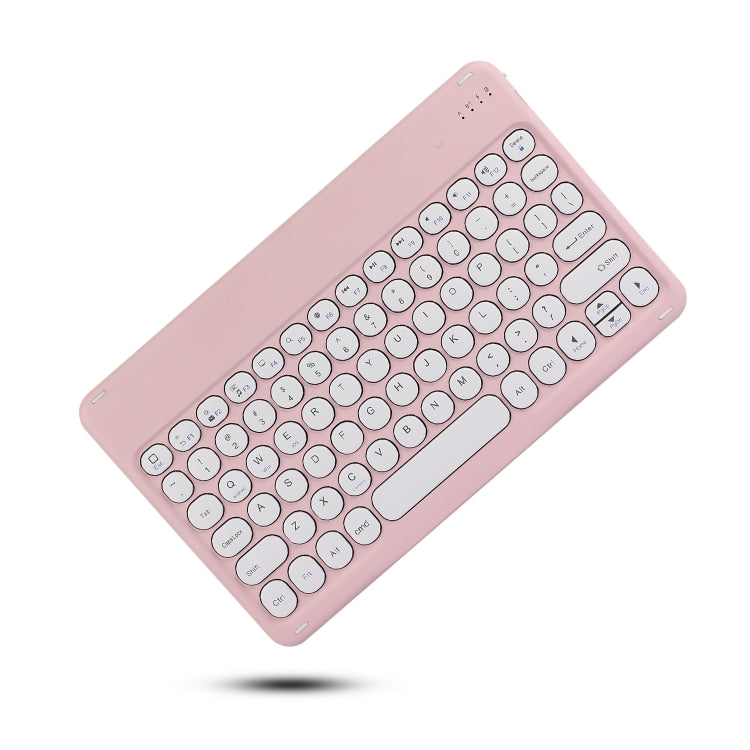 X4 Universal Round Keys Panel Spray Color Bluetooth Keyboard(Light Pink) - Universal Keyboard by PMC Jewellery | Online Shopping South Africa | PMC Jewellery