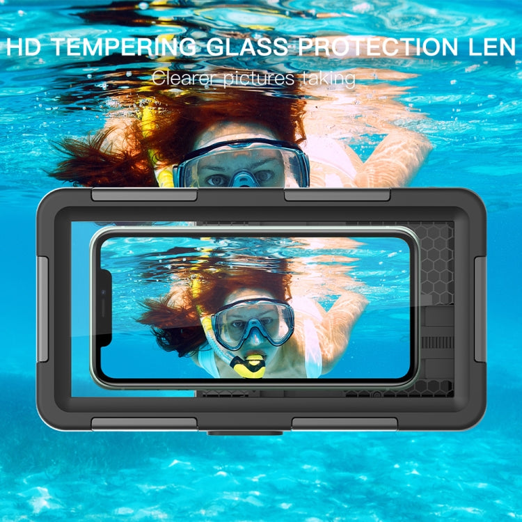 RedPepper 2nd Generation Diving Waterproof Protective Case, Waterproof depth: 15m(Black + Orange) - Waterproof Bag by RedPepper | Online Shopping South Africa | PMC Jewellery | Buy Now Pay Later Mobicred