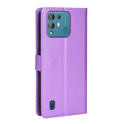 For Blackview A55 Pro Diamond Texture Leather Phone Case(Purple) - More Brand by PMC Jewellery | Online Shopping South Africa | PMC Jewellery | Buy Now Pay Later Mobicred