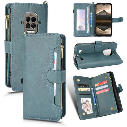 For Doogee S86 / S86 Pro Litchi Texture Zipper Leather Phone Case(Green) - Doogee Cases by PMC Jewellery | Online Shopping South Africa | PMC Jewellery | Buy Now Pay Later Mobicred