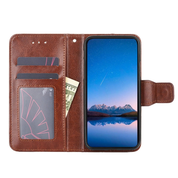 For Blackview A55 Pro Crystal Texture Leather Phone Case(Brown) - Huawei Cases by PMC Jewellery | Online Shopping South Africa | PMC Jewellery | Buy Now Pay Later Mobicred