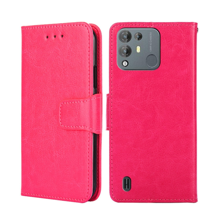 For Blackview A55 Pro Crystal Texture Leather Phone Case(Rose Red) - Huawei Cases by PMC Jewellery | Online Shopping South Africa | PMC Jewellery | Buy Now Pay Later Mobicred