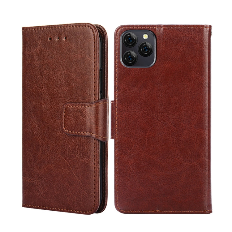 For Blackview A95 Crystal Texture Leather Phone Case(Brown) - More Brand by PMC Jewellery | Online Shopping South Africa | PMC Jewellery | Buy Now Pay Later Mobicred