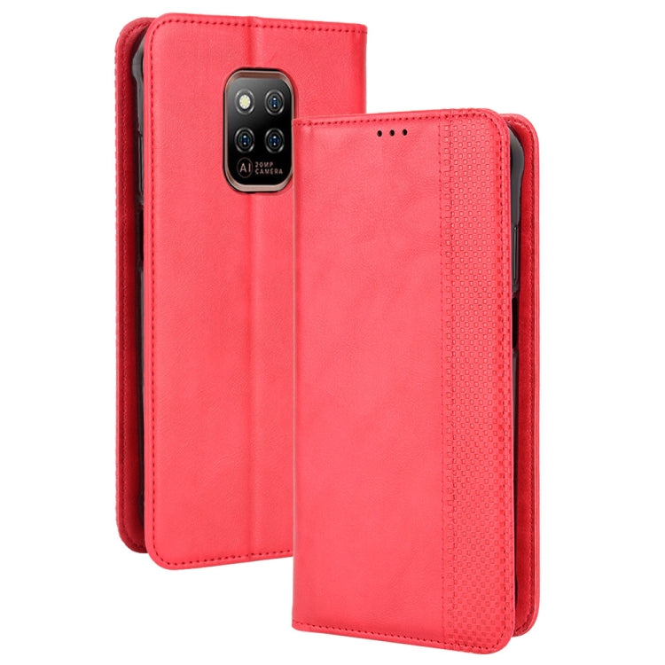 For Ulefone Power Armor 14 / 14 Pro Magnetic Buckle Retro Texture Leather Phone Case(Red) - Ulefone Cases by PMC Jewellery | Online Shopping South Africa | PMC Jewellery | Buy Now Pay Later Mobicred