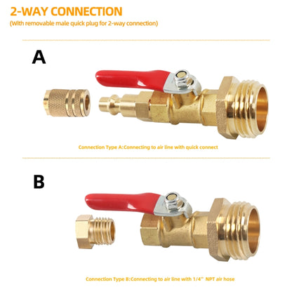 A6863 RV Female + Male 1/4 Drain Fitting Adapter with Storage Bag - Others by PMC Jewellery | Online Shopping South Africa | PMC Jewellery | Buy Now Pay Later Mobicred