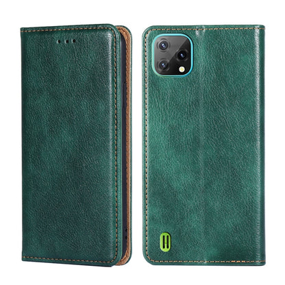 For Blackview A55 Pure Color Magnetic Leather Phone Case(Green) - More Brand by PMC Jewellery | Online Shopping South Africa | PMC Jewellery | Buy Now Pay Later Mobicred