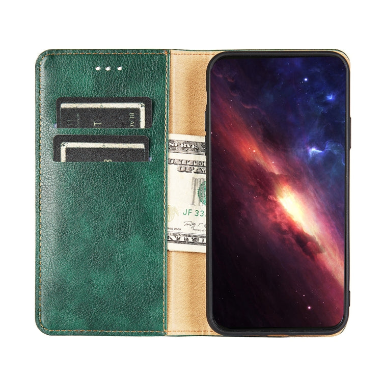 For Blackview A55 Pro Pure Color Magnetic Leather Phone Case(Green) - More Brand by PMC Jewellery | Online Shopping South Africa | PMC Jewellery | Buy Now Pay Later Mobicred