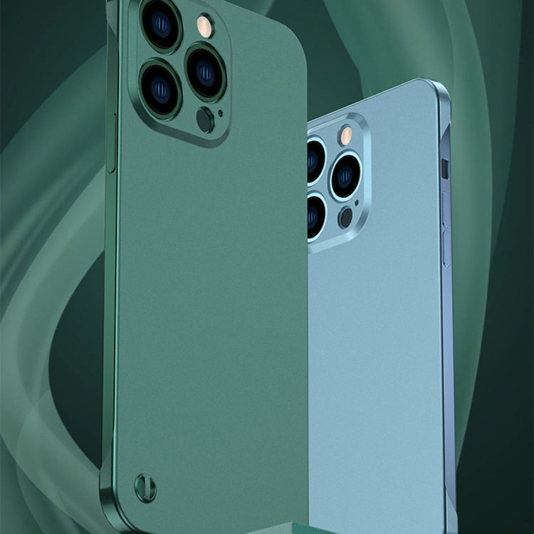 For iPhone 12 Pro Max Electroplating Frosted Frameless Phone Case(Green) - iPhone 12 Pro Max Cases by PMC Jewellery | Online Shopping South Africa | PMC Jewellery | Buy Now Pay Later Mobicred