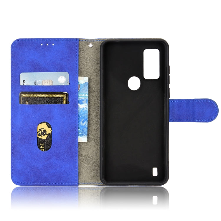 For Blackview A50 Skin Feel Magnetic Flip Leather Phone Case(Blue) - More Brand by PMC Jewellery | Online Shopping South Africa | PMC Jewellery | Buy Now Pay Later Mobicred