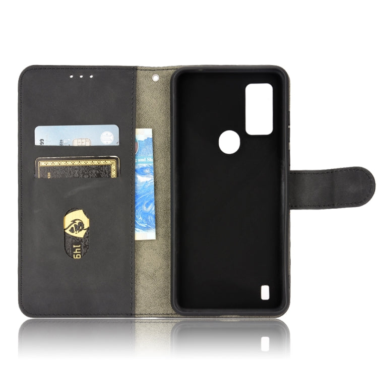 For Blackview A50 Skin Feel Magnetic Flip Leather Phone Case(Black) - More Brand by PMC Jewellery | Online Shopping South Africa | PMC Jewellery | Buy Now Pay Later Mobicred