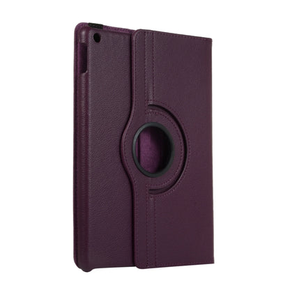 For Lenovo M10 Plus 3rd Litchi Texture 360 Degrees Rotation Leather Tablet Case with Holder(Purple) - Other Galaxy Tab PC by PMC Jewellery | Online Shopping South Africa | PMC Jewellery | Buy Now Pay Later Mobicred