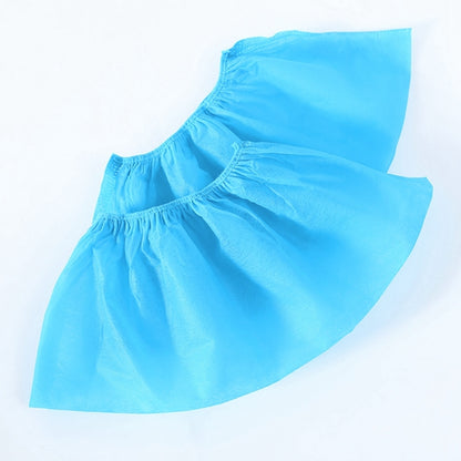 100 PCS 400g Disposable Shoe Covers For Kids Indoor Cleaning Floor Thicken Non-Woven Fabric Overshoes(Baby Blue) - Rainshoes & Shoe Covers by PMC Jewellery | Online Shopping South Africa | PMC Jewellery