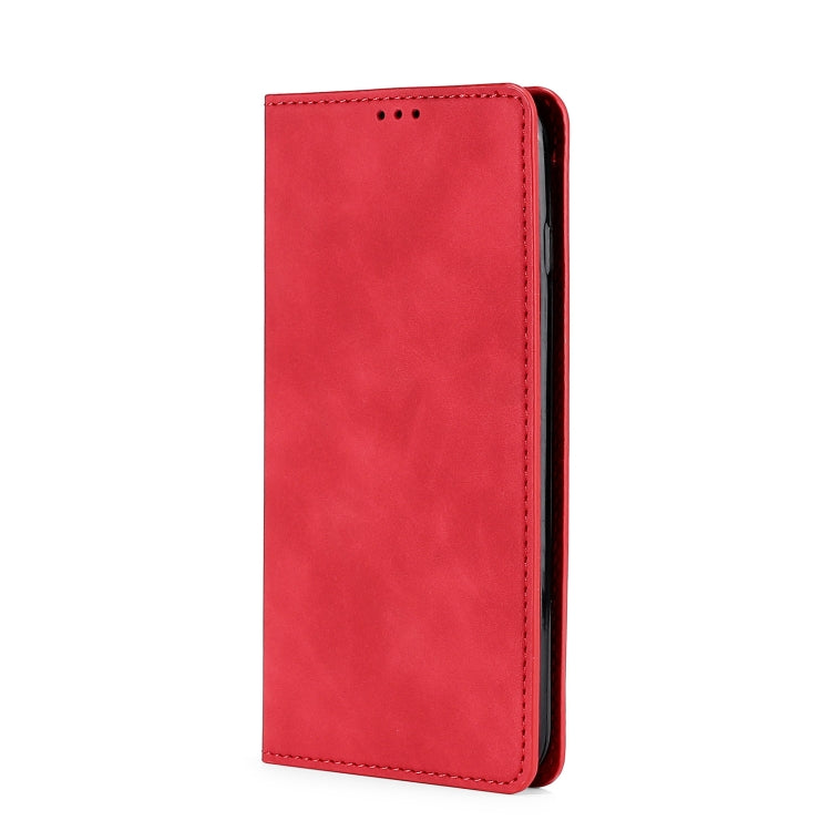 For Blackview A55 Skin Feel Magnetic Horizontal Flip Leather Phone Case(Red) - More Brand by PMC Jewellery | Online Shopping South Africa | PMC Jewellery | Buy Now Pay Later Mobicred