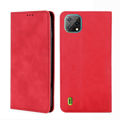 For Blackview A55 Pro Skin Feel Magnetic Horizontal Flip Leather Phone Case(Red) - More Brand by PMC Jewellery | Online Shopping South Africa | PMC Jewellery | Buy Now Pay Later Mobicred