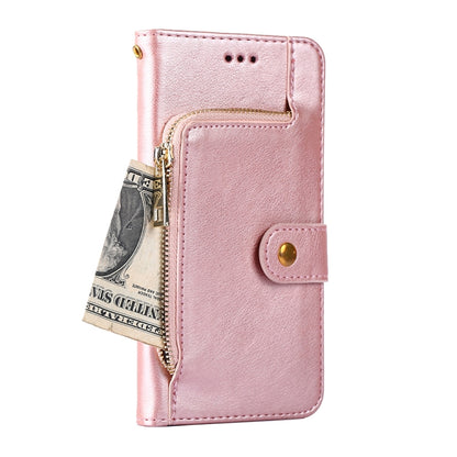 For OPPO Realme C35 Zipper Bag Leather Phone Case(Rose Gold) - Realme Cases by PMC Jewellery | Online Shopping South Africa | PMC Jewellery | Buy Now Pay Later Mobicred