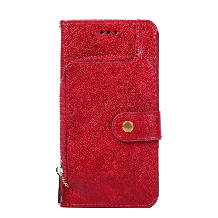 For Blackview A55 Pro Zipper Bag Leather Phone Case(Red) - More Brand by PMC Jewellery | Online Shopping South Africa | PMC Jewellery | Buy Now Pay Later Mobicred