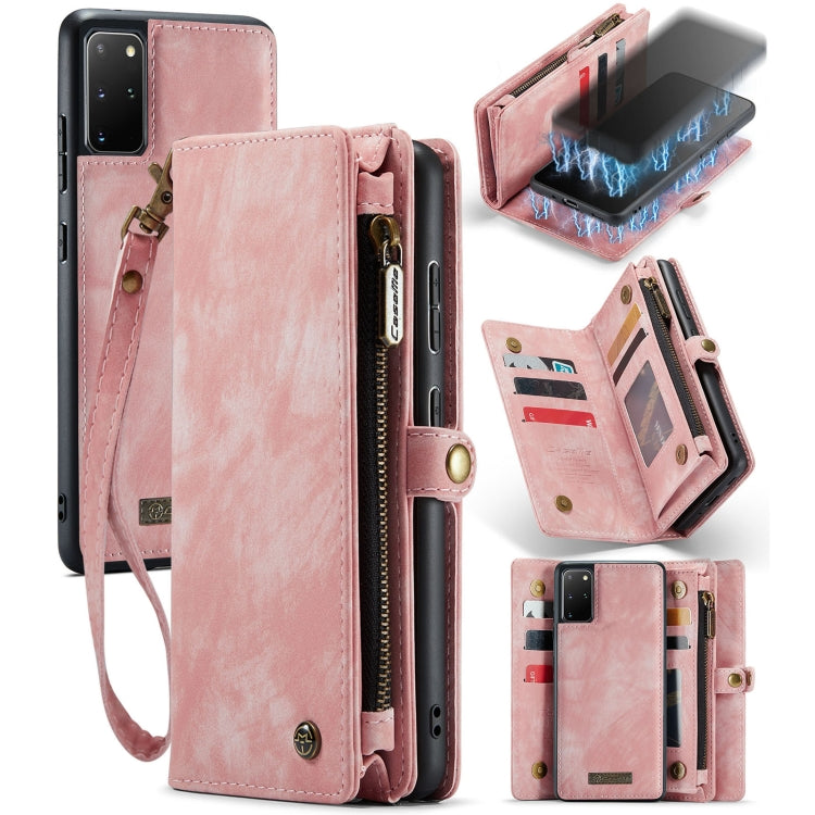 For Samsung Galaxy S20 Ultra CaseMe Detachable Multifunctional Horizontal Flip Leather Case, with Card Slot & Holder & Zipper Wallet & Photo Frame (Pink) - Galaxy Phone Cases by CaseMe | Online Shopping South Africa | PMC Jewellery | Buy Now Pay Later Mobicred