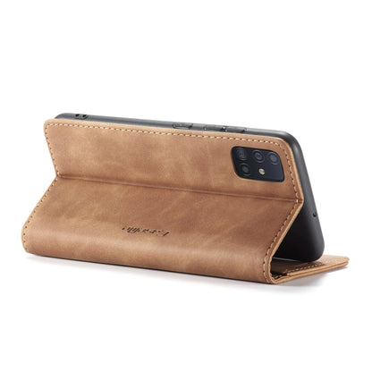 For Galaxy A51 CaseMe Multifunctional Horizontal Flip Leather Case, with Card Slot & Holder & Wallet(Brown) - Galaxy Phone Cases by CaseMe | Online Shopping South Africa | PMC Jewellery | Buy Now Pay Later Mobicred