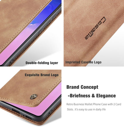 For Galaxy A91 / S10 Lite CaseMe Multifunctional Horizontal Flip Leather Case, with Card Slot & Holder & Wallet(Brown) - Galaxy Phone Cases by CaseMe | Online Shopping South Africa | PMC Jewellery | Buy Now Pay Later Mobicred