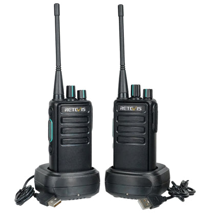 1 Pair RETEVIS RB29 FRS Free-license Two Way Radio Walkie Talkie(Black) - Handheld Walkie Talkie by RETEVIS | Online Shopping South Africa | PMC Jewellery | Buy Now Pay Later Mobicred