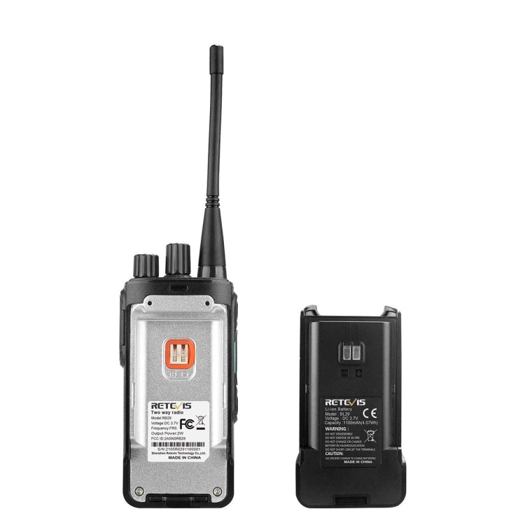 1 Pair RETEVIS RB29 FRS Free-license Two Way Radio Walkie Talkie(Black) - Handheld Walkie Talkie by RETEVIS | Online Shopping South Africa | PMC Jewellery | Buy Now Pay Later Mobicred