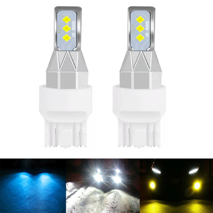 1 Pair 7440 DC 12V-24V 12W 1800LM Car LED Fog Light(Ice Blue Light) - Fog / Driving Lights by PMC Jewellery | Online Shopping South Africa | PMC Jewellery | Buy Now Pay Later Mobicred