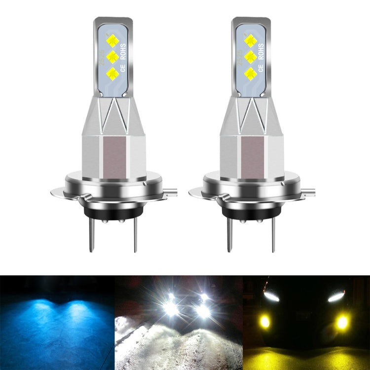 1 Pair H7 DC 12V-24V 12W 1800LM Car LED Fog Light(Ice Blue Light) - Fog / Driving Lights by PMC Jewellery | Online Shopping South Africa | PMC Jewellery | Buy Now Pay Later Mobicred