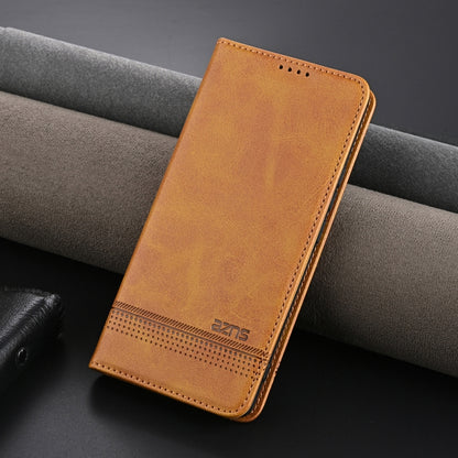 For vivo X100 Ultra AZNS Magnetic Calf Texture Leather Phone Case(Light Brown) - vivo Cases by AZNS | Online Shopping South Africa | PMC Jewellery | Buy Now Pay Later Mobicred