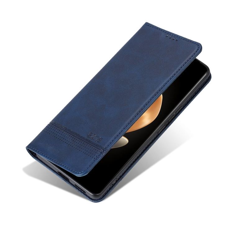 For vivo X100 Ultra AZNS Magnetic Calf Texture Leather Phone Case(Dark Blu) - vivo Cases by AZNS | Online Shopping South Africa | PMC Jewellery | Buy Now Pay Later Mobicred