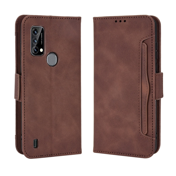 For Blackview A50 Skin Feel Calf Pattern Leather Phone Case(Brown) - More Brand by PMC Jewellery | Online Shopping South Africa | PMC Jewellery | Buy Now Pay Later Mobicred