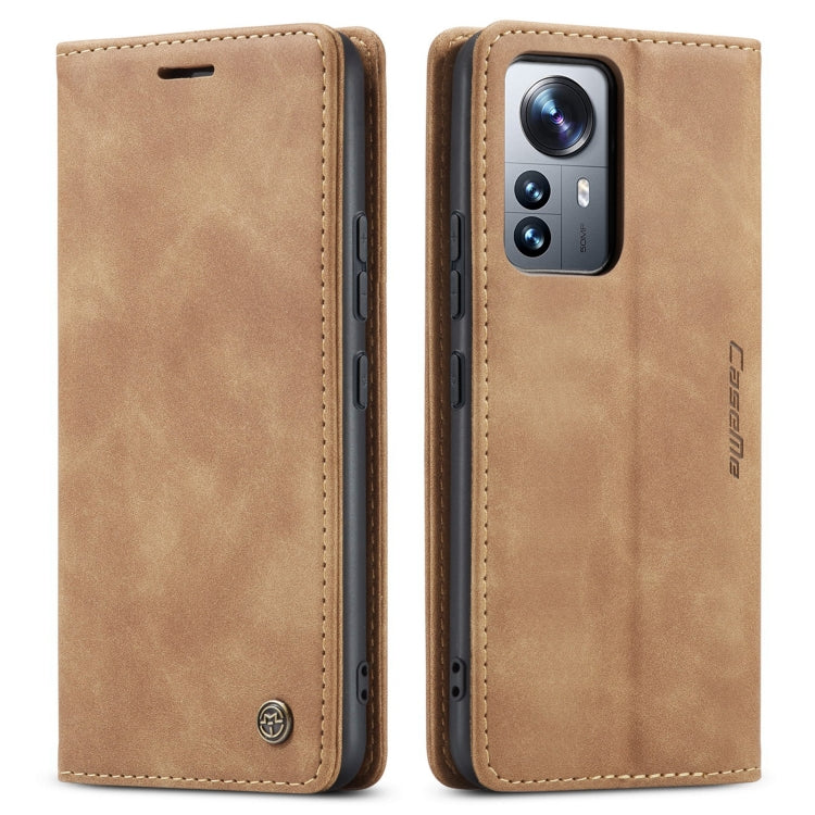 For Xiaomi 12 Pro CaseMe 013 Multifunctional Horizontal Flip Leather Phone Case(Brown) - Xiaomi Cases by CaseMe | Online Shopping South Africa | PMC Jewellery | Buy Now Pay Later Mobicred