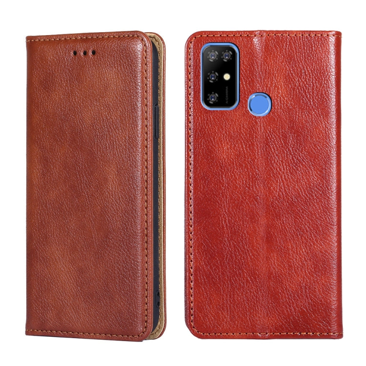 For DOOGEE X96 Pro Gloss Oil Solid Color Magnetic Leather Phone Case(Brown) - Doogee Cases by PMC Jewellery | Online Shopping South Africa | PMC Jewellery | Buy Now Pay Later Mobicred