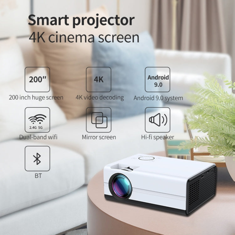 T01 800x480 2200 Lumens Mini LCD Digital Projector, Basic Version, AU Plug(White Black) - Mini Projector by PMC Jewellery | Online Shopping South Africa | PMC Jewellery | Buy Now Pay Later Mobicred