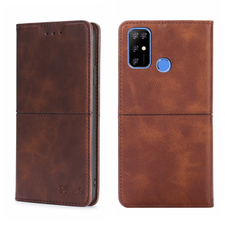 For Doogee X96 Pro Cow Texture Magnetic Horizontal Flip Leather Phone Case(Dark Brown) - Doogee Cases by PMC Jewellery | Online Shopping South Africa | PMC Jewellery | Buy Now Pay Later Mobicred