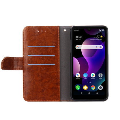 For Blackview A70 Geometric Stitching Horizontal Flip Leather Phone Case(Dark Brown) - More Brand by PMC Jewellery | Online Shopping South Africa | PMC Jewellery | Buy Now Pay Later Mobicred