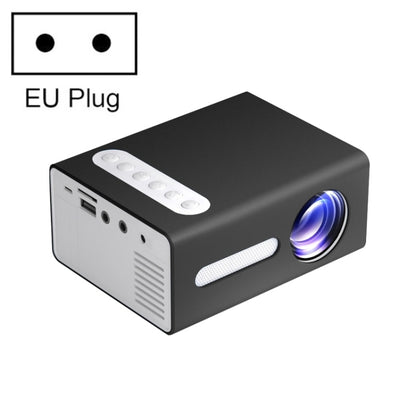 T300 25ANSI LED Portable Home Multimedia Game Projector, Plug Type:EU Plug(Black) - LED Projector by PMC Jewellery | Online Shopping South Africa | PMC Jewellery | Buy Now Pay Later Mobicred