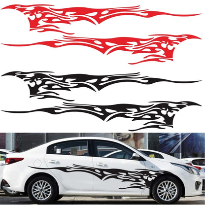 2 PCS/Set D-144 Fire Element Pattern Car Modified Decorative Sticker(White) - Decorative Sticker by PMC Jewellery | Online Shopping South Africa | PMC Jewellery | Buy Now Pay Later Mobicred