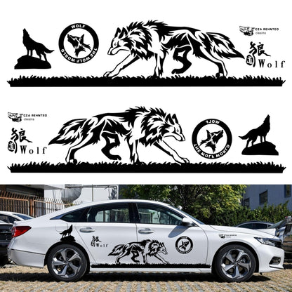 2 PCS/Set D-180 Wolf Totem Pattern Car Modified Decorative Sticker(Yellow) - Decorative Sticker by PMC Jewellery | Online Shopping South Africa | PMC Jewellery | Buy Now Pay Later Mobicred