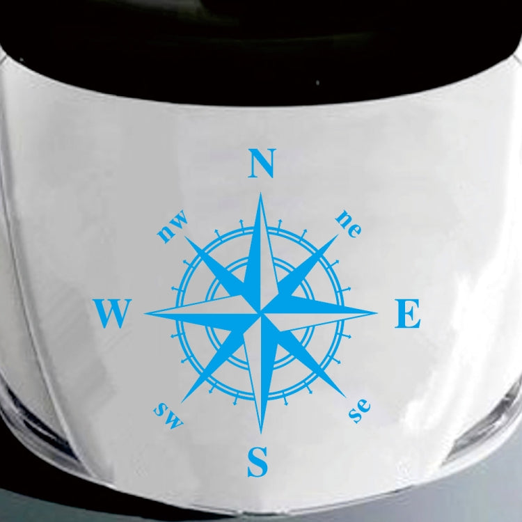 D-366 Compass Pattern Car Modified Decorative Sticker(Blue) - Decorative Sticker by PMC Jewellery | Online Shopping South Africa | PMC Jewellery | Buy Now Pay Later Mobicred