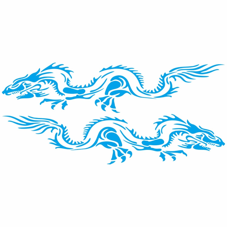 2 PCS/Set D-418 Dragon Totem Tribe Pattern Car Modified Decorative Sticker(Blue) - Decorative Sticker by PMC Jewellery | Online Shopping South Africa | PMC Jewellery | Buy Now Pay Later Mobicred