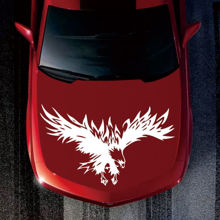 D-733 Eagle Pattern Car Modified Hood Decorative Sticker(White) - Decorative Sticker by PMC Jewellery | Online Shopping South Africa | PMC Jewellery | Buy Now Pay Later Mobicred